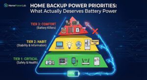 Home Backup Power Priorities: What Actually Deserves Battery Power