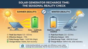 Solar Generator Recharge Time: The Seasonal Reality Check