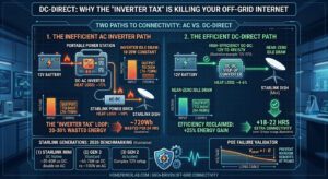 Starlink DC Power Efficiency: Bypassing the Inverter Tax